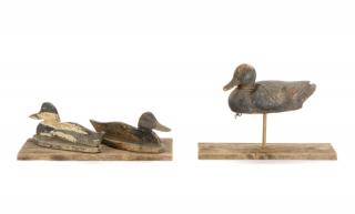 Appraisal: Group of Wooden Duck Decoys circa s A group of