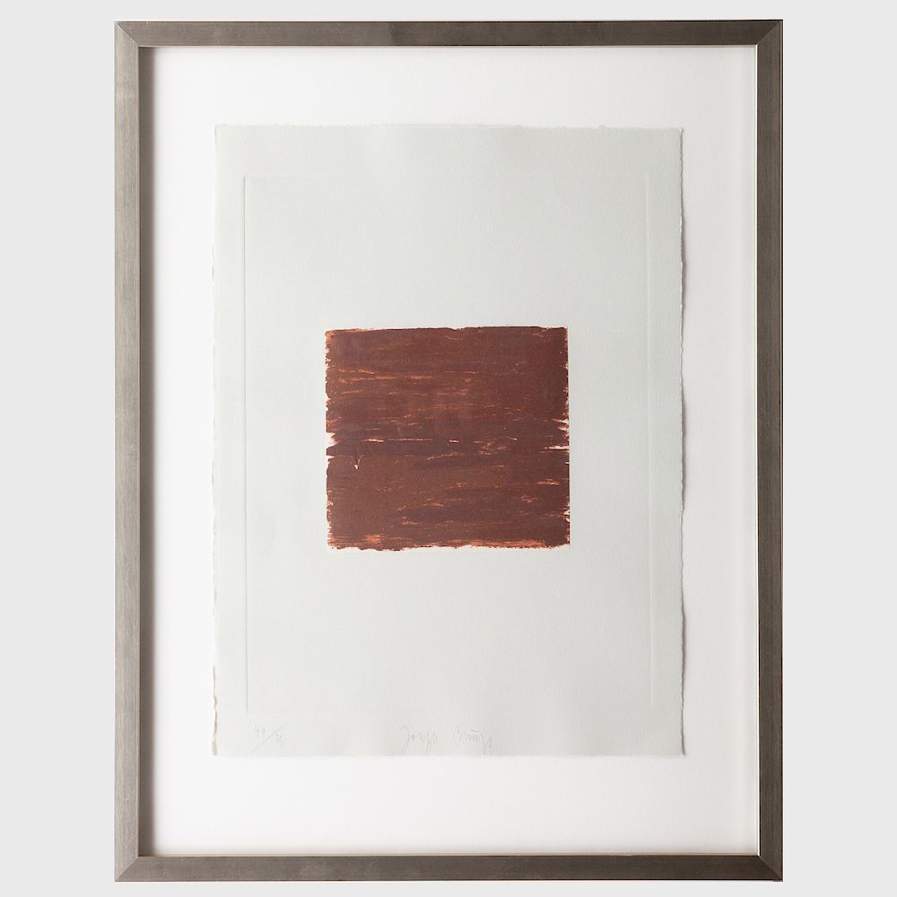 Appraisal: Joseph Beuys - Lumen from Oath Hand Suite Aquatint and