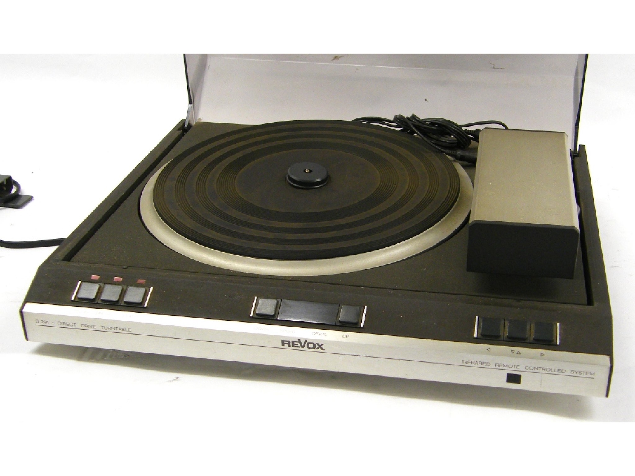 Appraisal: Revox B direct drive turntable untested