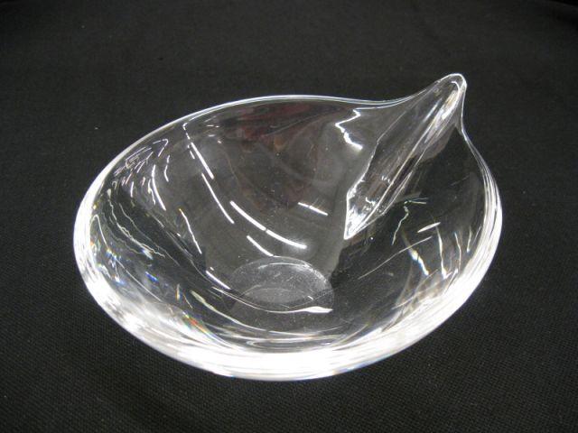 Appraisal: Steuben Crystal Dish diameter signed excellent