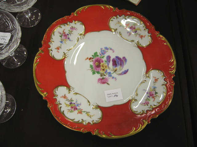 Appraisal: Hutschenreuther Porcelain Charger floral sprays