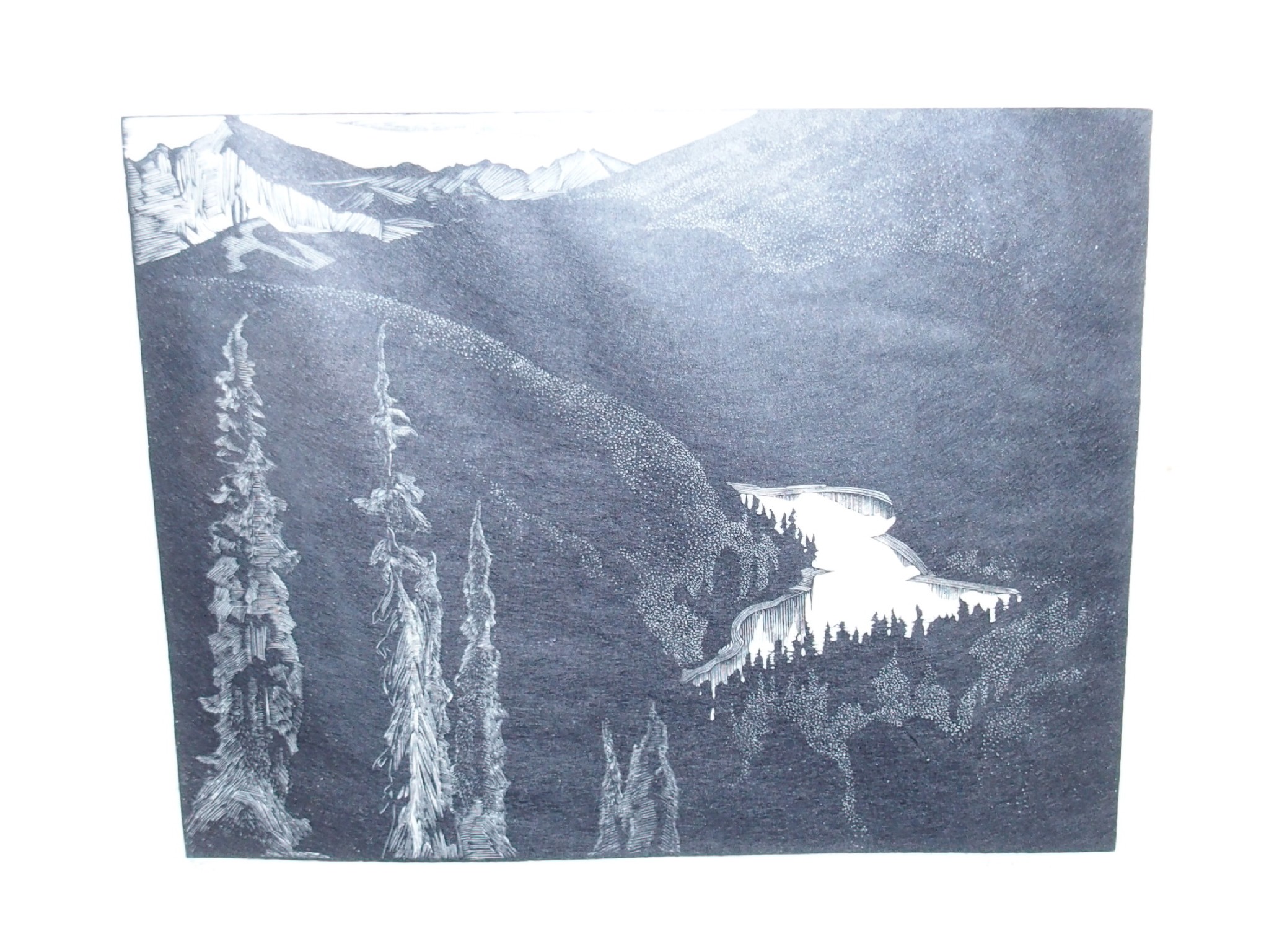 Appraisal: NORTHERN EUROPEAN th Century Alpine Lake indistinctly signed and numbered