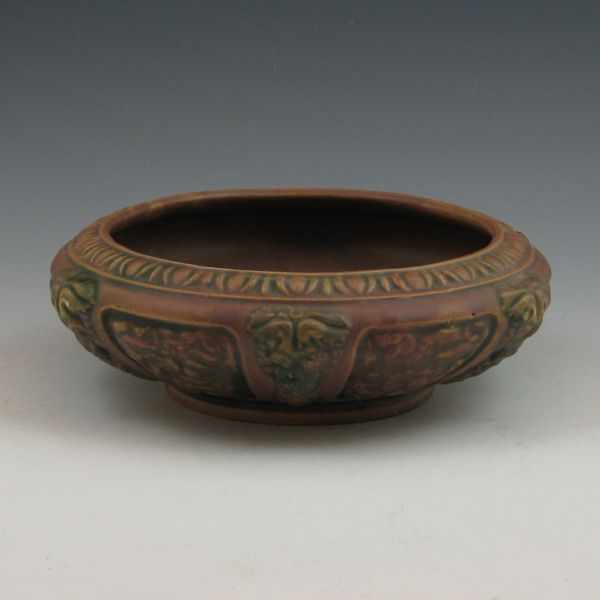 Appraisal: Roseville Florentine - '' low bowl Marked with Rv ink