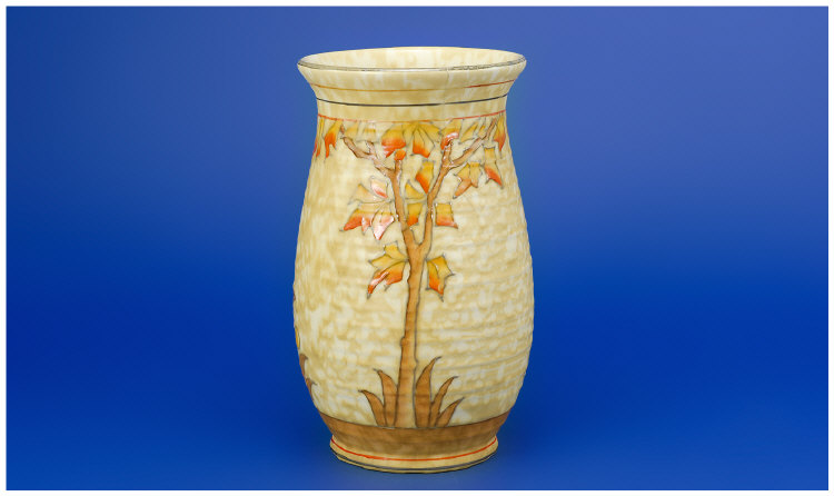 Appraisal: Crown Ducal Charlotte Rhead Vase ' Indian Tree' design Tree