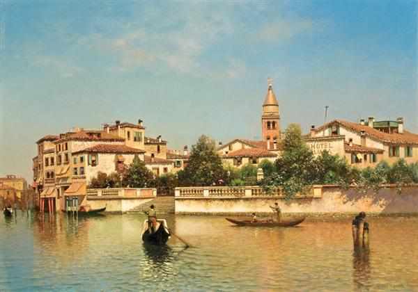 Appraisal: HENRY PEMBER SMITH American - A Venetian Canal oil on