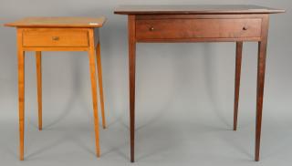 Appraisal: Two tables including Eldred Wheeler Federal style stand and bench