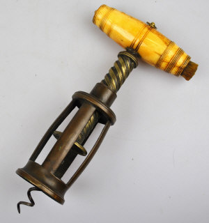 Appraisal: Edward Thomasons compound patent four pillar open rack corkscrew 'Ne