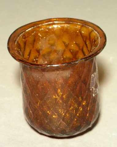 Appraisal: Amber glass Christmas light th c h