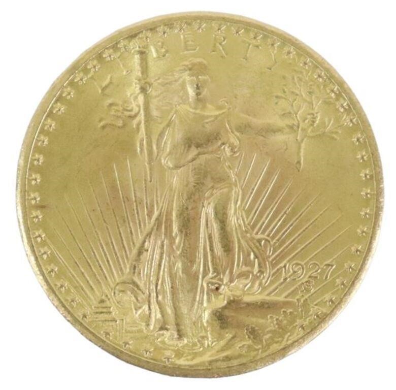 Appraisal: U S St Gaudens Double Eagle gold coin from The