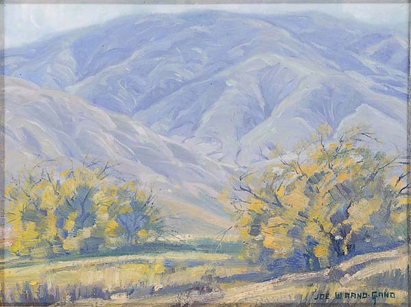 Appraisal: Joe Waano-Gano American - California Mountains Oil on board framed