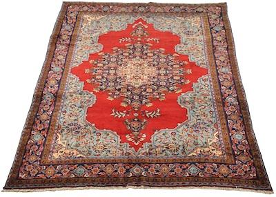 Appraisal: A Tabriz Carpet Approx '- x '- Low wool pile