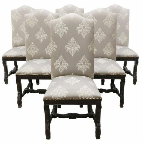 Appraisal: lot of Louis XIII style dining side chairs early st