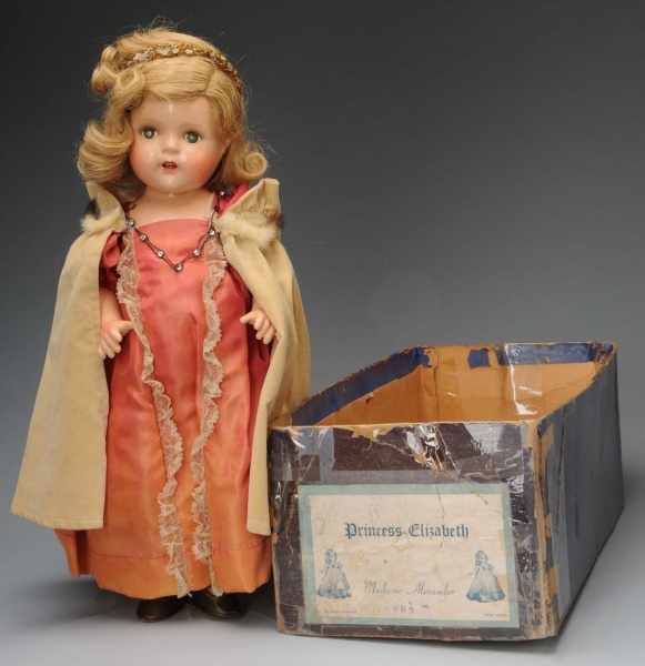 Appraisal: Boxed Madame Alexander Princess Elizabeth Doll Description American Ca All