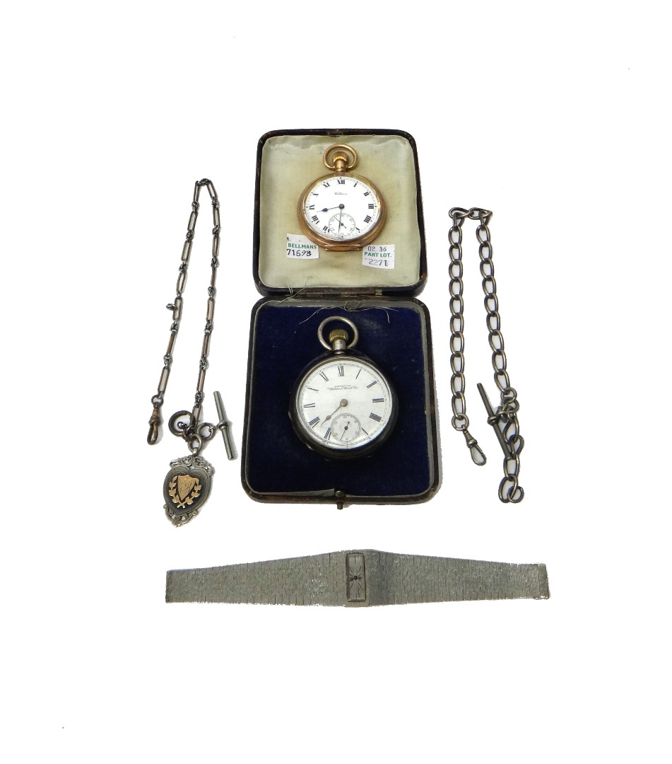 Appraisal: A lady's ct white gold Bueche-Girod bracelet wristwatch the integral