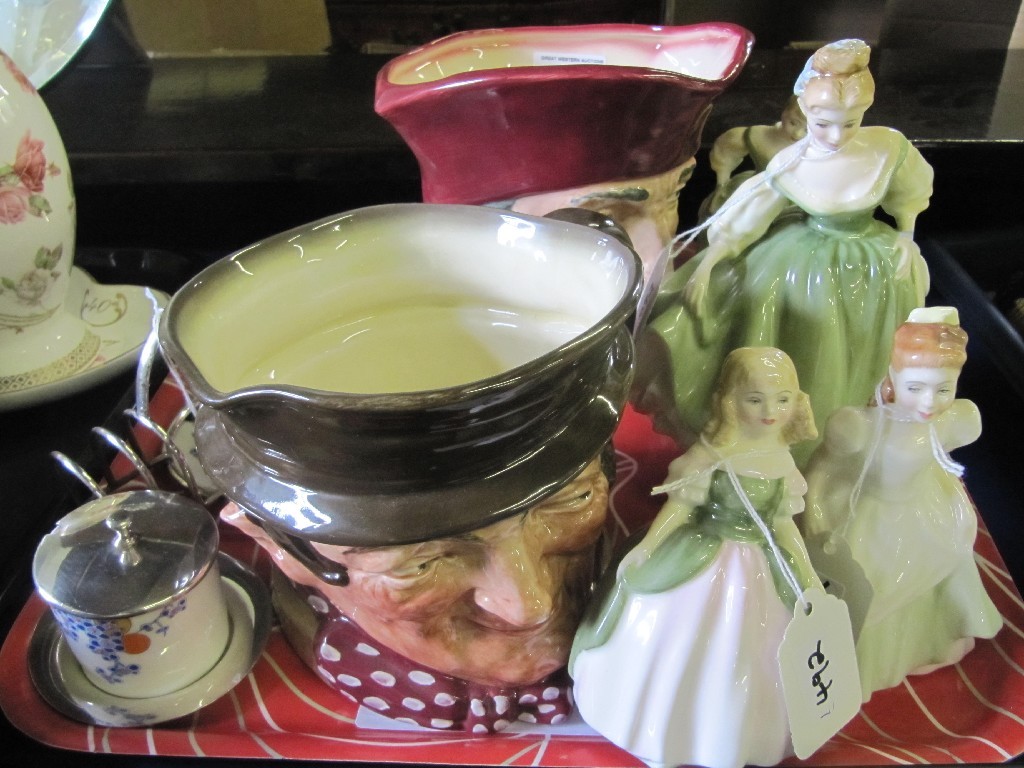 Appraisal: Two Royal Doulton character jugs The Cardinal and Sam Weller