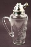 Appraisal: COCKTAIL SHAKER - Hawkes glass cocktail shaker with handle and