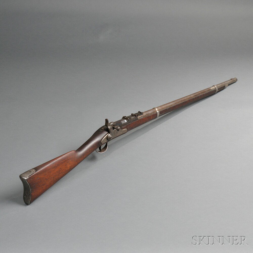 Appraisal: Cadet Model Trapdoor Springfield Rifle c walnut stock with double