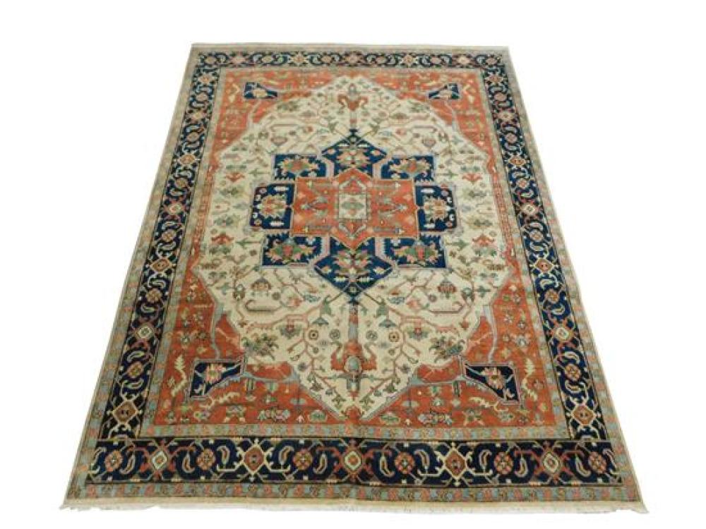 Appraisal: RUG Agra Serapi ' x ' hand-woven wool on cotton