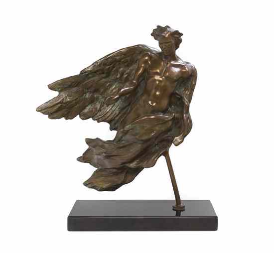 Appraisal: Frederick Hart American - The Angel bronze inscribed FEH SGL