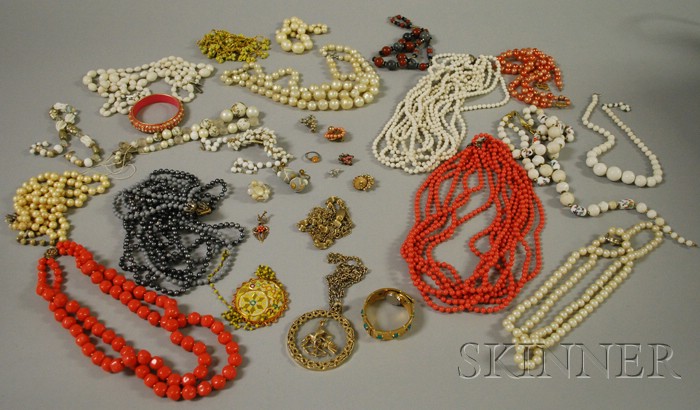 Appraisal: Group of Beaded Costume Jewelry including pieces by Coro and