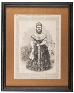 Appraisal: Two Sideshow Engravings from Gleason's Drawing-Room Companion Boston Framed engravings