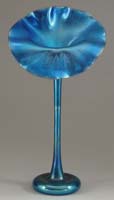 Appraisal: LUNDBERG STUDIOS JACK IN THE PULPIT VASE Iridescent blue finish