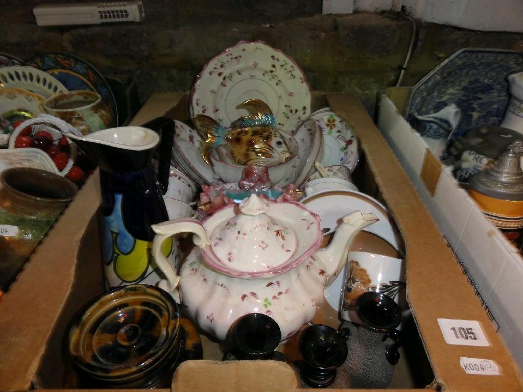 Appraisal: Four boxes containing a quantity of miscellaneous ceramics including Carlton