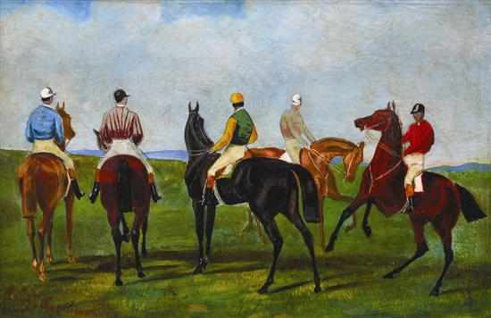 Appraisal: Harry G Horsford Sandeman - Before the Race oil on