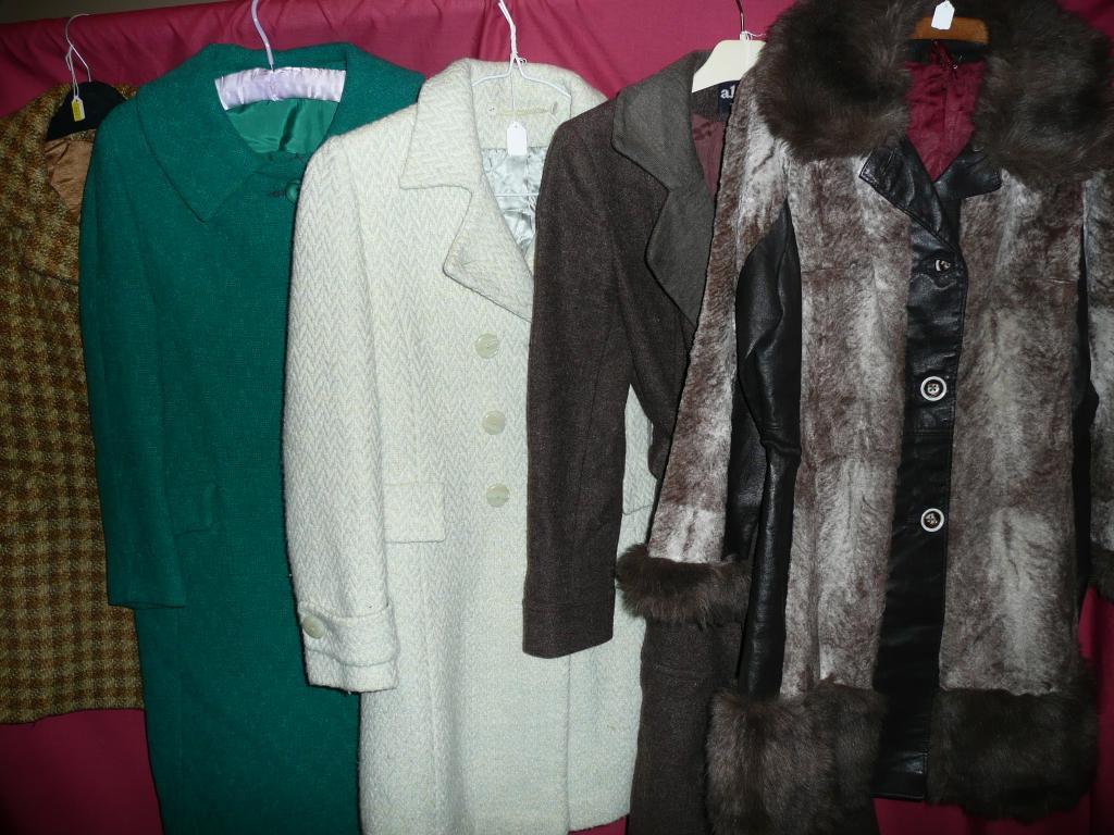 Appraisal: A group of ladies coats - various styles and fabrics