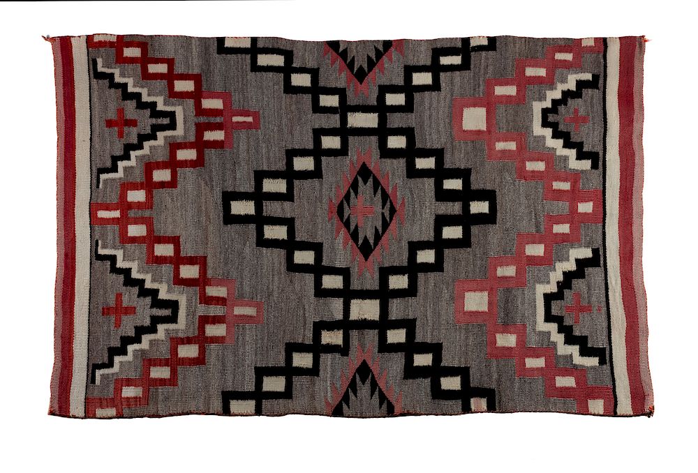 Appraisal: Navajo Transitional Weaving x inches Navajo Transitional Weaving FIRST QUARTER