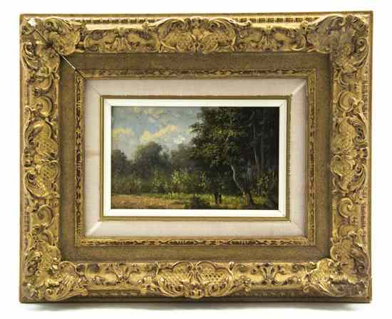 Appraisal: Continental School th century Figures in a Landscape oil on