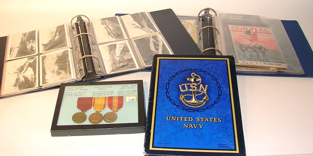 Appraisal: Lot of US Naval postcards and booklets including three US