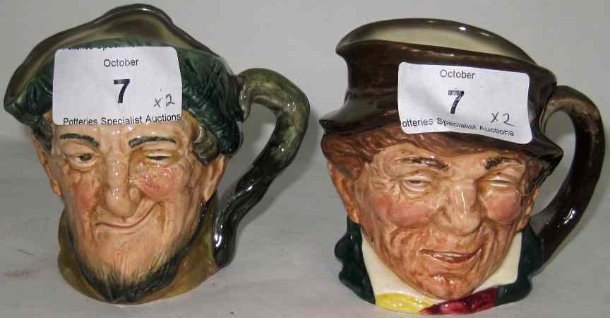 Appraisal: Royal Doulton Small Character Jugs Paddy D and Old Mac