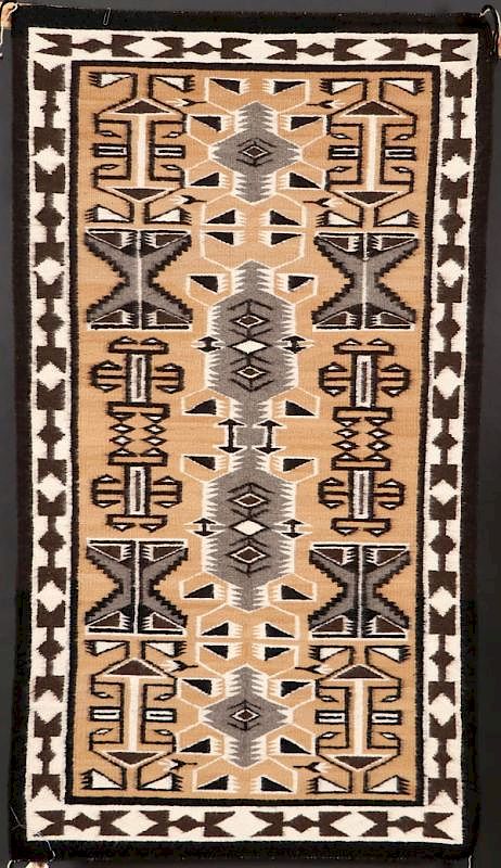 Appraisal: A GROUP OF FIVE SOUTHWEST NAVAJO HANDWOVEN RUG A GROUP