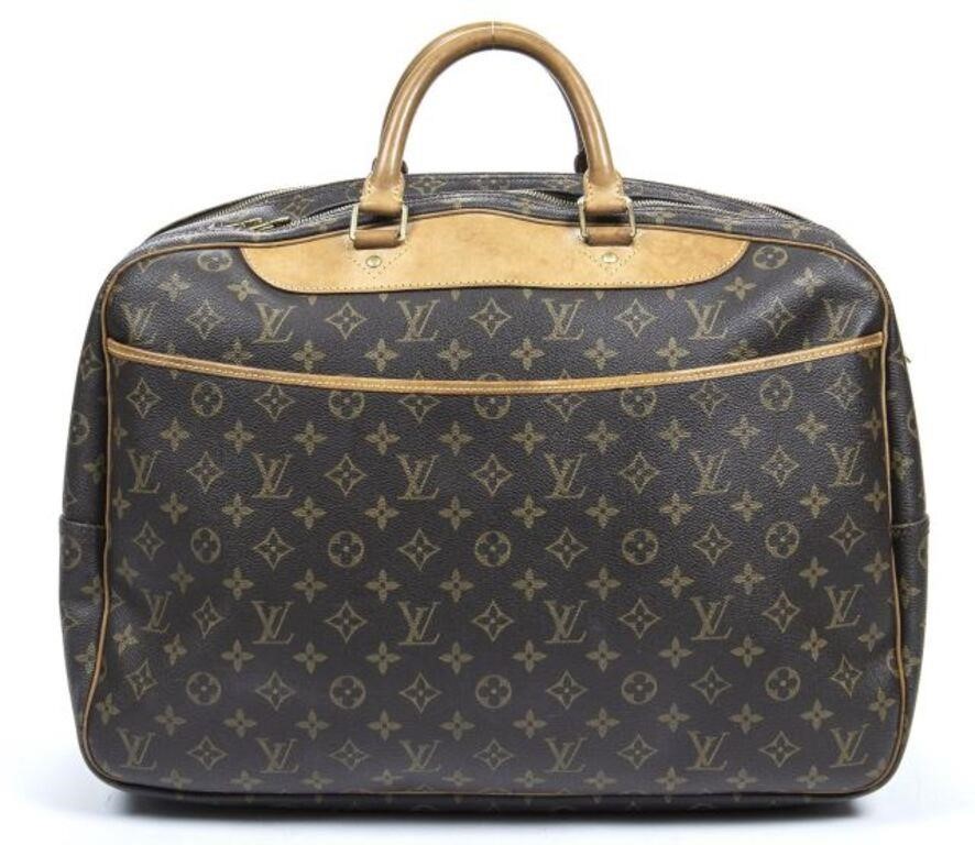 Appraisal: Louis Vuitton Alize travel bag in brown monogram coated canvas