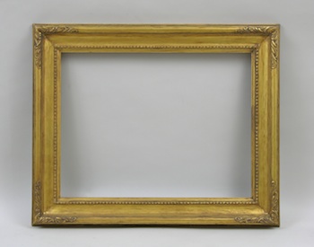 Appraisal: An Arts Crafts Carved and Gilt Frame A - wide