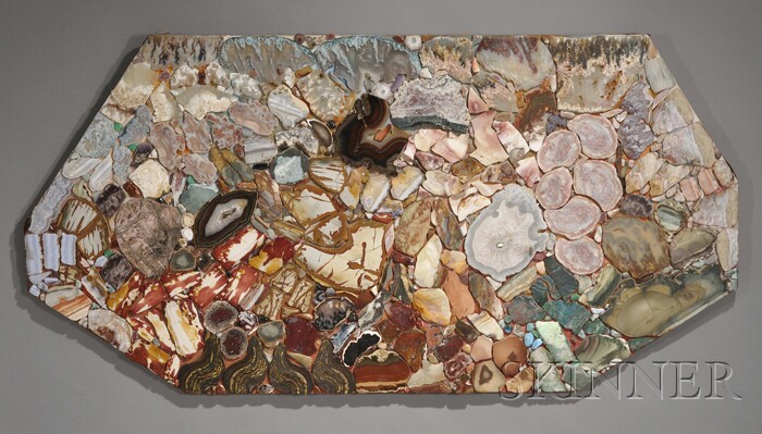 Appraisal: Miriam Rogers - Stone Mosaic Wall Hanging Variety of stone