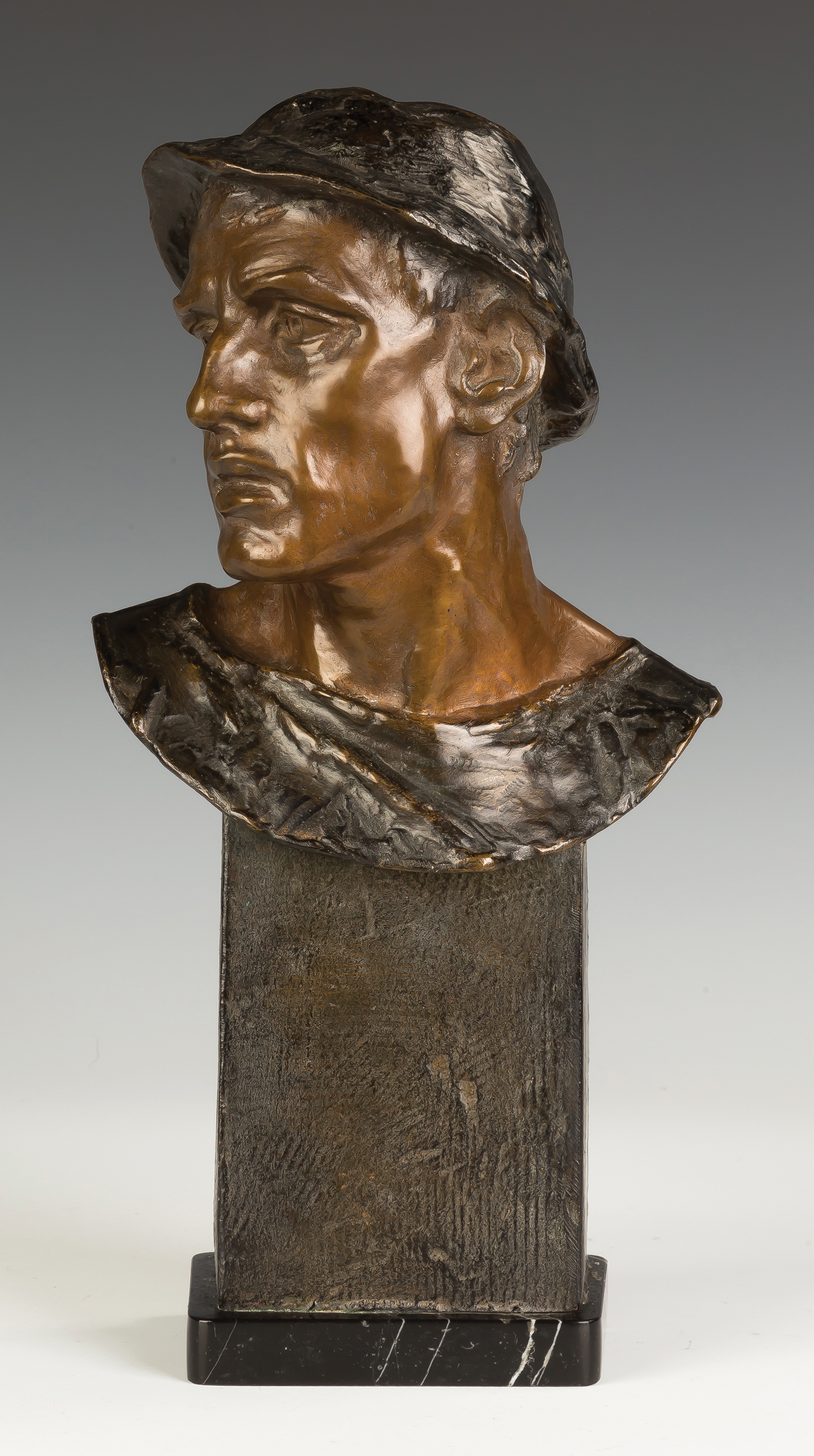 Appraisal: Adolf Josef Pohl Austrian - Bronze Bust of a Young