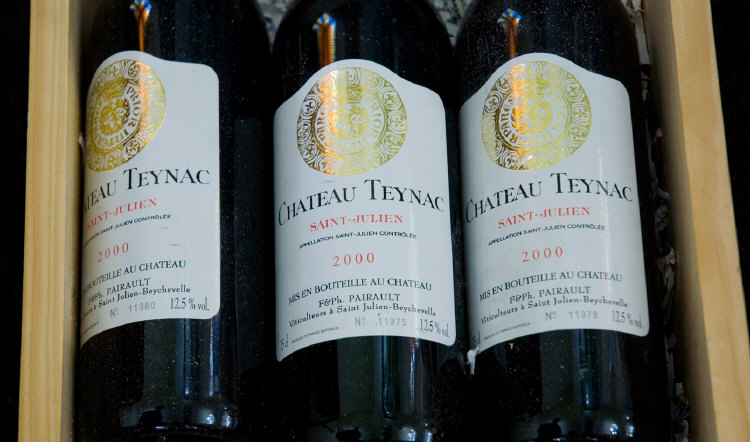 Appraisal: Case Containing Bottles Of Chateau Teynac Saint Julien