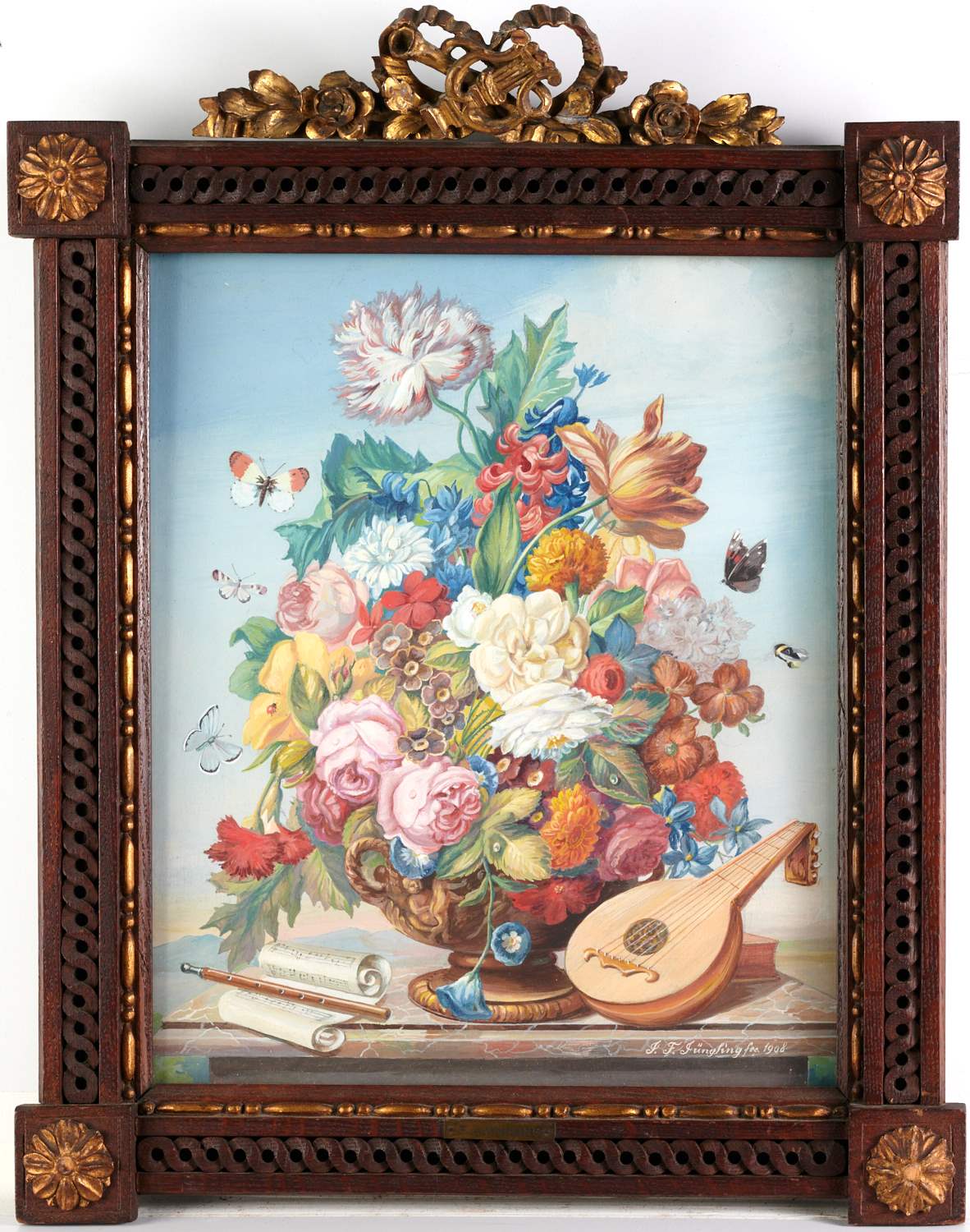 Appraisal: J F JUNGLING STILL LIFE PAINTING J F Jungling Austrian