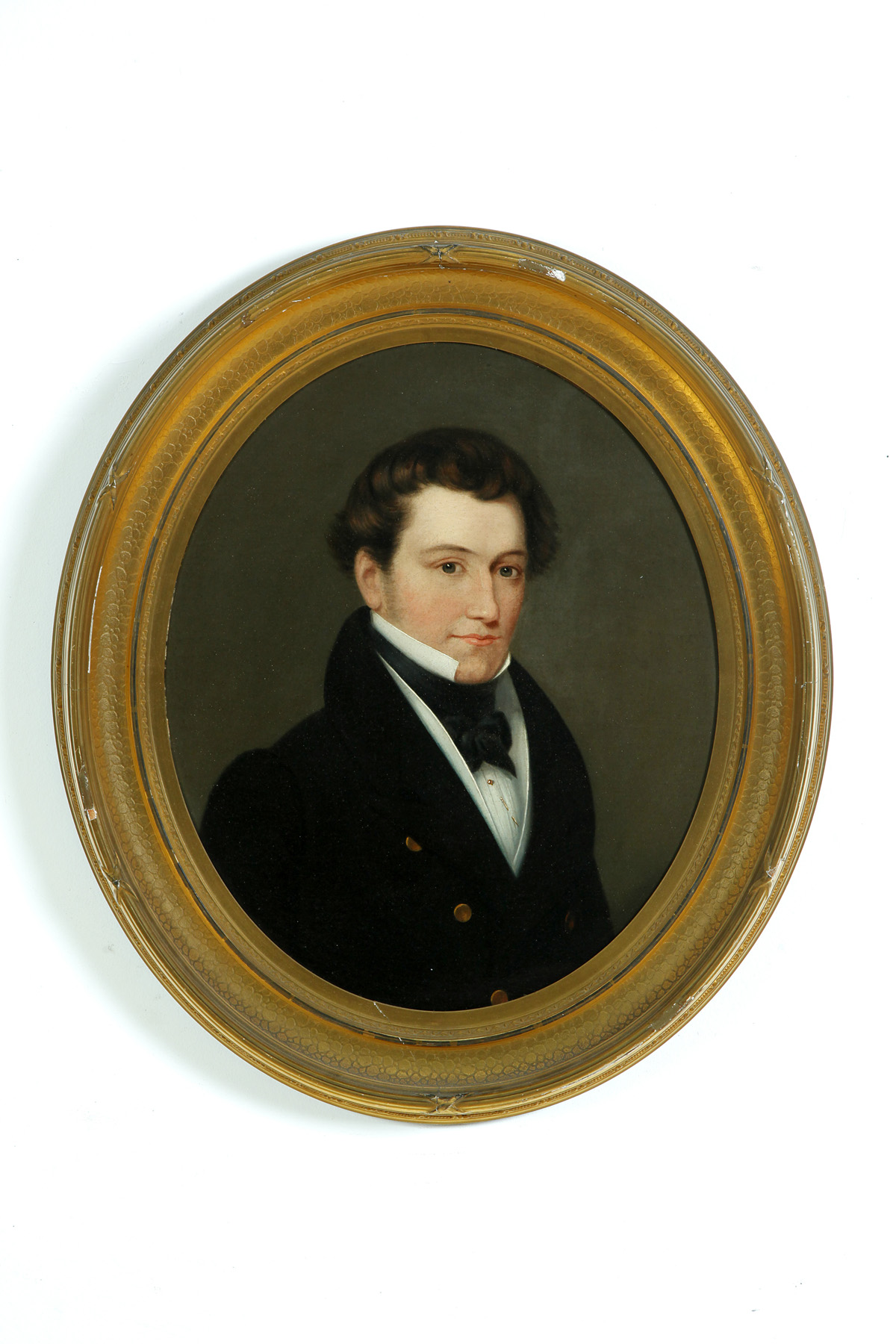 Appraisal: PORTRAIT OF A GENTLEMAN AMERICAN SCHOOL ND QUARTER- TH CENTURY