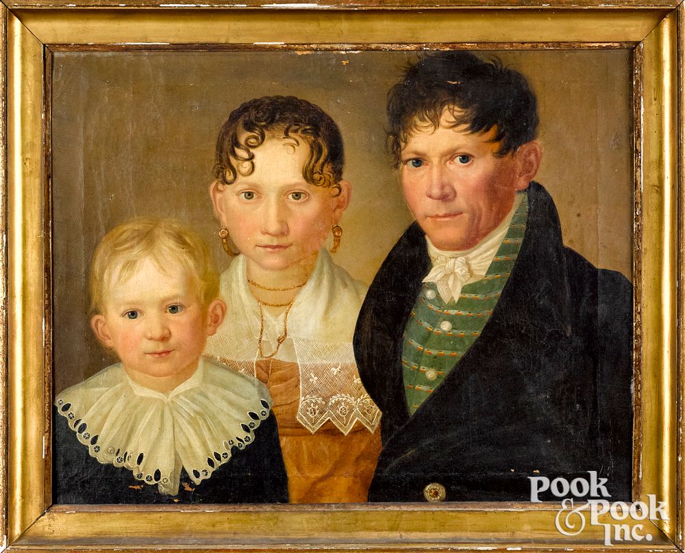 Appraisal: Wilhelm Gottfried Bauer family portrait Wilhelm Gottfried Bauer German -