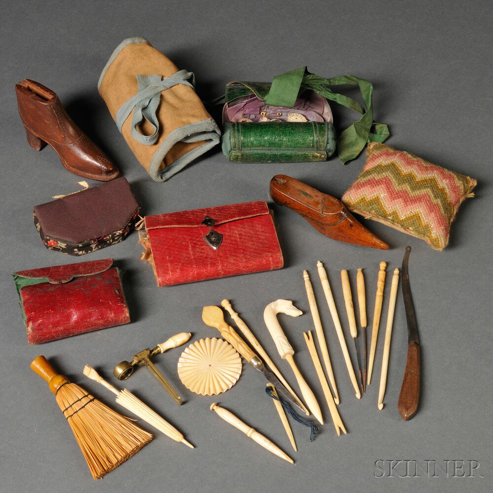 Appraisal: Group of Needlework and Household Accessories th and th century