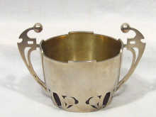 Appraisal: Russian Interest A Russian Art Nouveau sugar bowl with fret