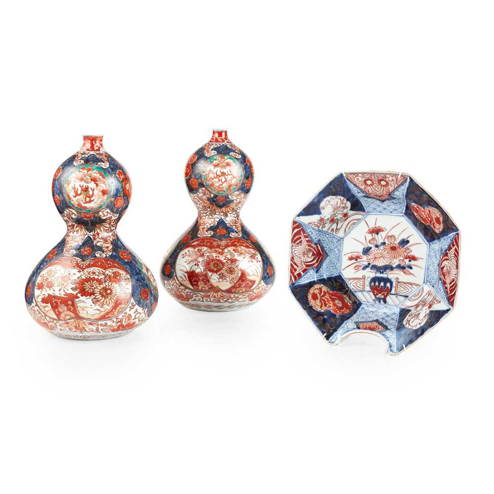 Appraisal: A PRIVATE SCOTTISH COLLECTION GROUP OF THREE IMARI WARES MEIJI