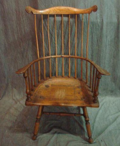 Appraisal: Antique Oak Windsor Chair From a Purchase NY home