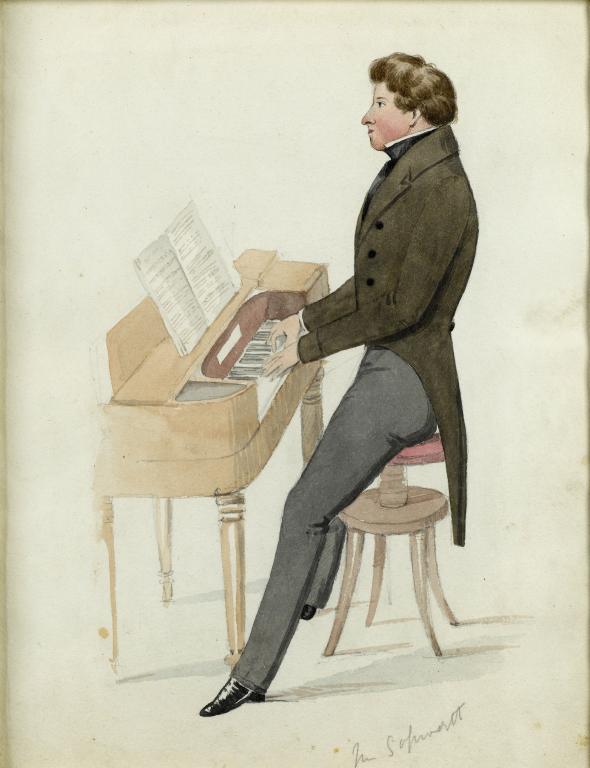 Appraisal: WILLIAM PROBYN OF LONGHOPE FL C CARICATURES OF MUSICIANS a