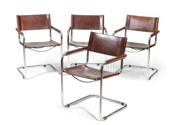 Appraisal: BREUER MARCEL - SET OF FOUR ARMCHAIRS B designed for