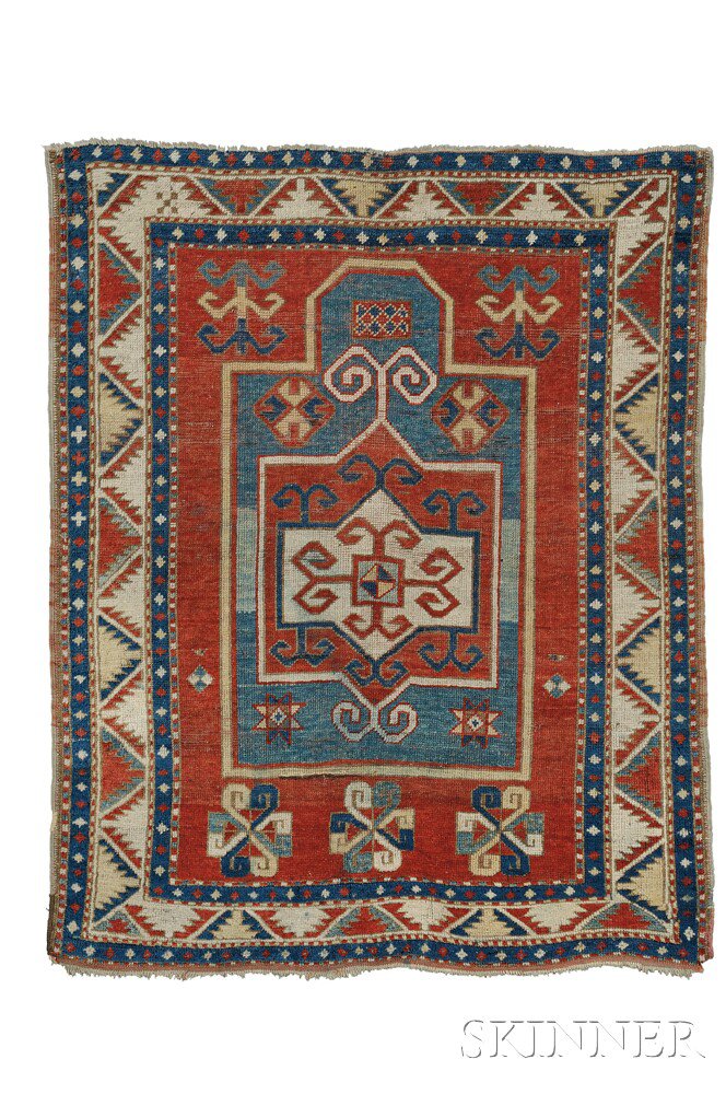 Appraisal: Fachralo Kazak Prayer Rug Southwest Caucasus late th century the