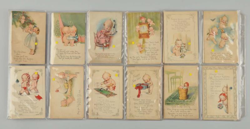 Appraisal: Lot Of Rose O'Neill Kewpie Postcards This lot includes Kewpie